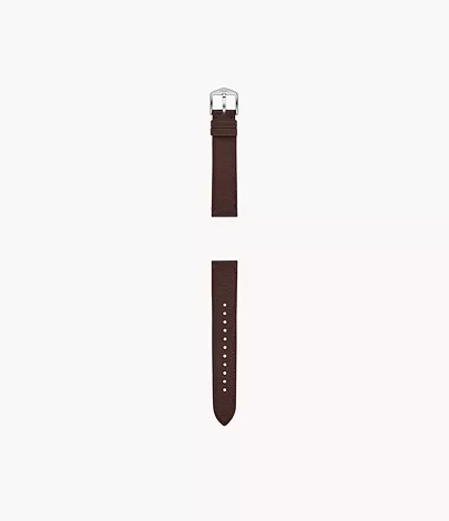 Fossil Band 18 mm LiteHide-Leder dunkelbraun