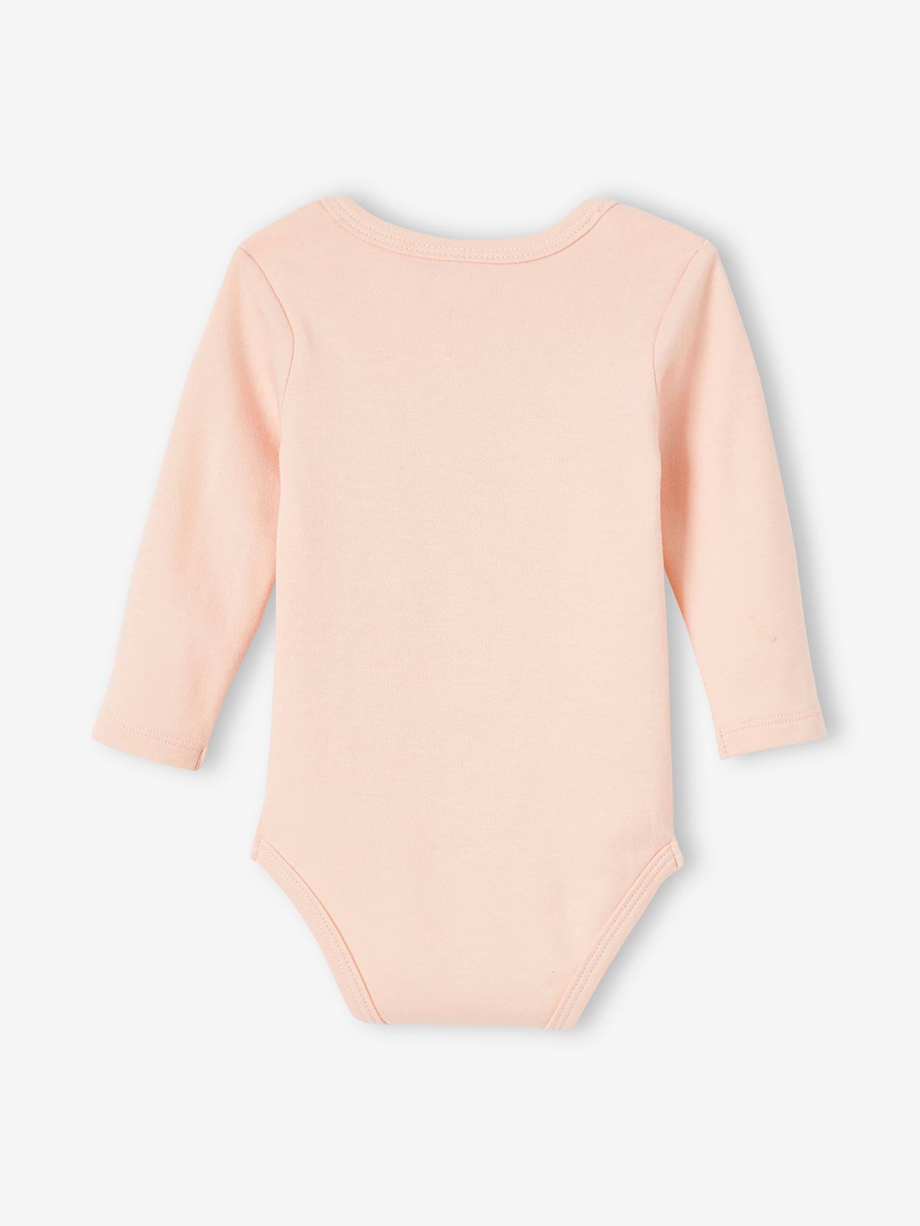Lot de 2 bodies bébé fille DS® Marie les Aristochats rose clair uni avec decor