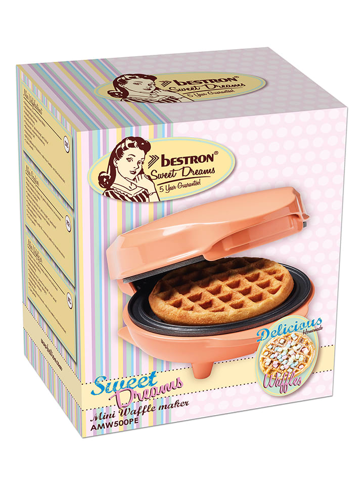 bESTRON Mini Waffelautomat AMW500PE 