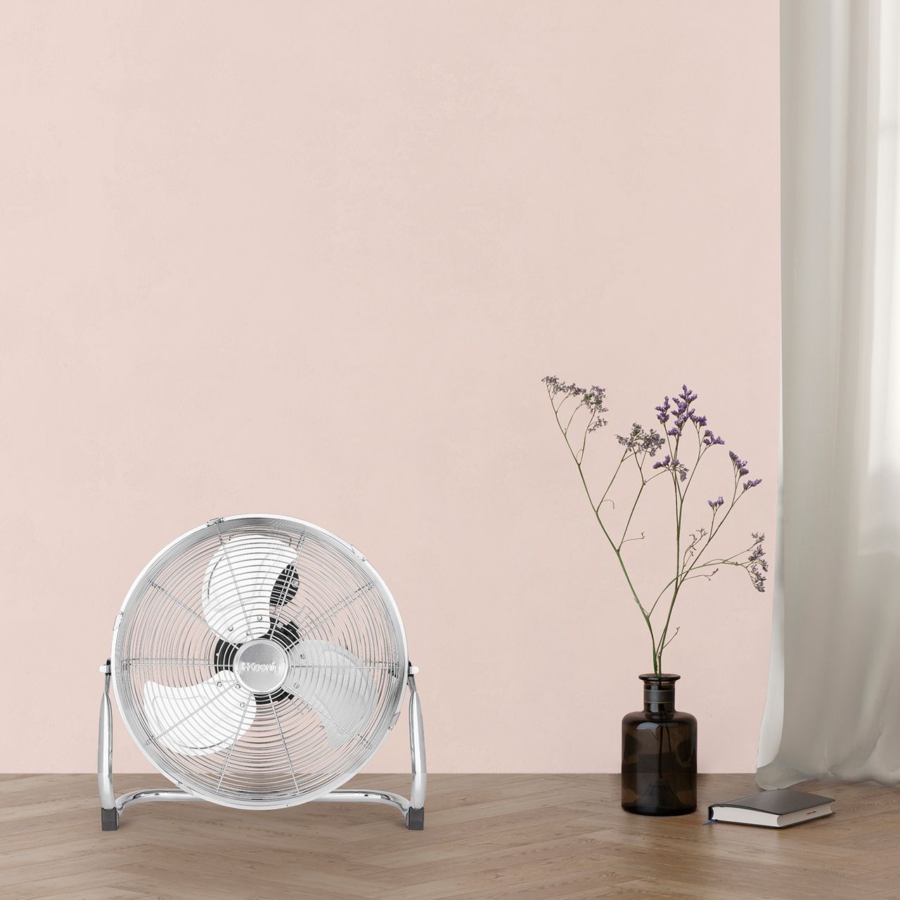 H.Koenig Bodenventilator aus Metall - 40 cm Durchmesser