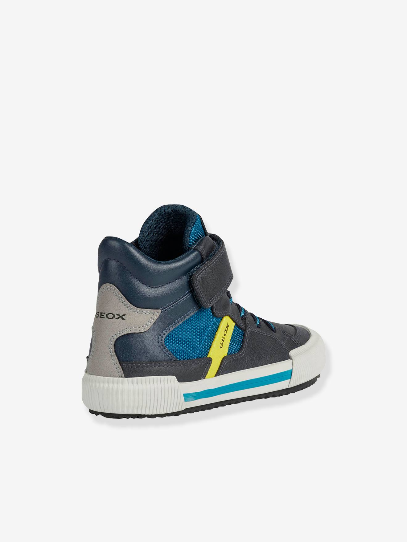 Baskets MID garçon J Alonisso Boy B-GBK GEOX® noir orange