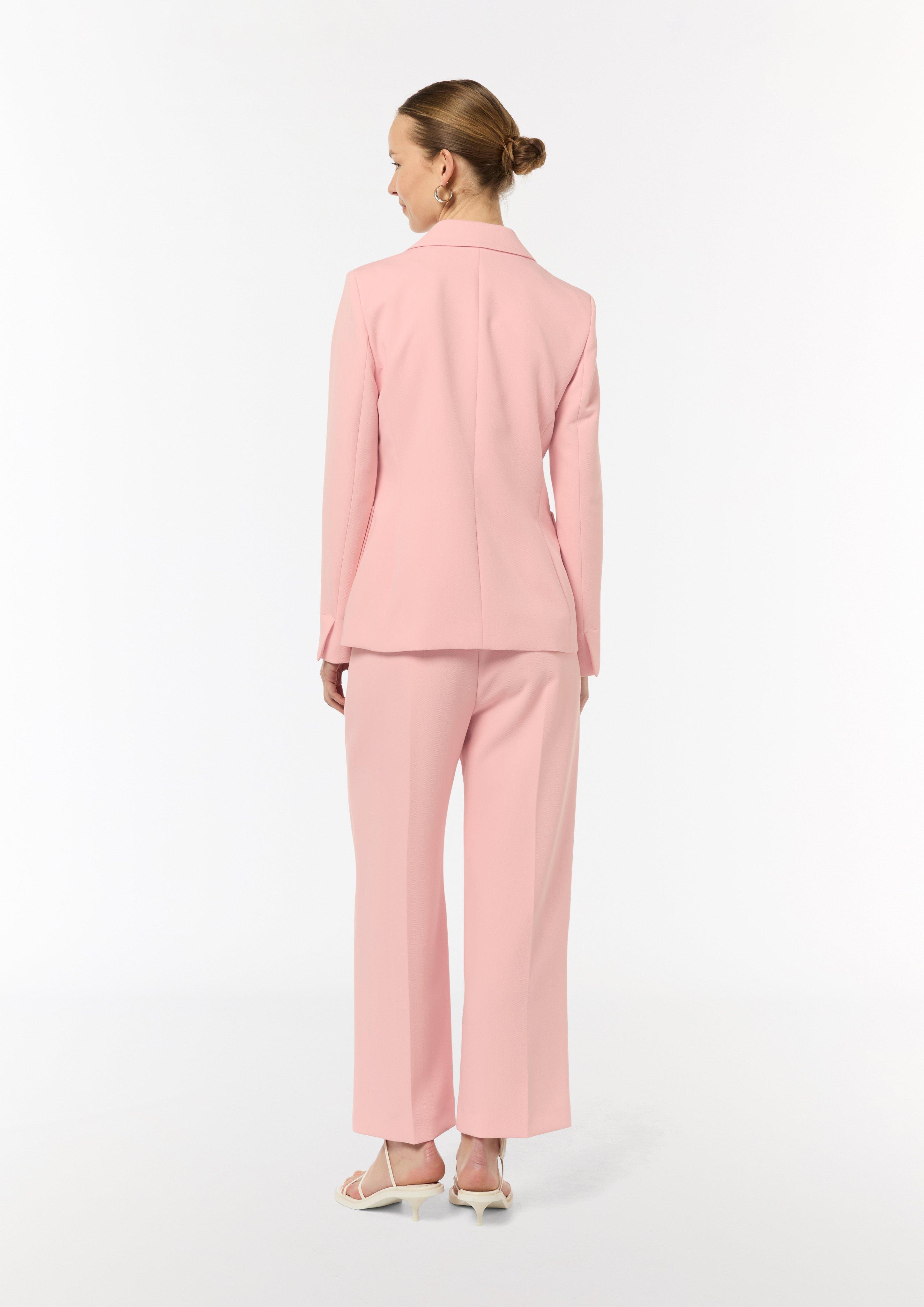 Blazer mit Herringbone-Muster - rosa