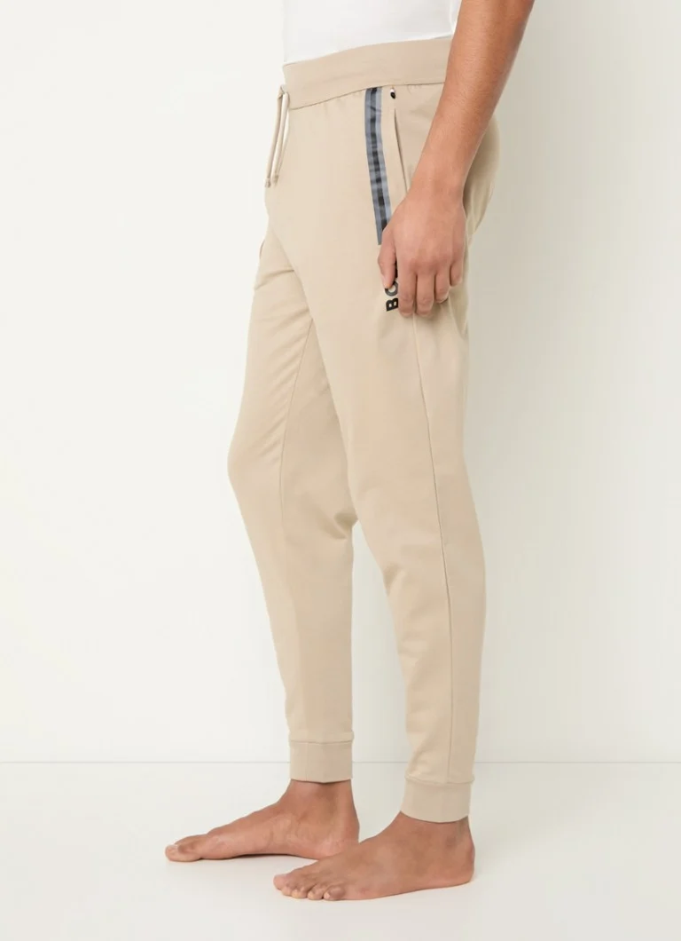 HUGO BOSS Authentic siaurėjančios kelnės su logotipu
