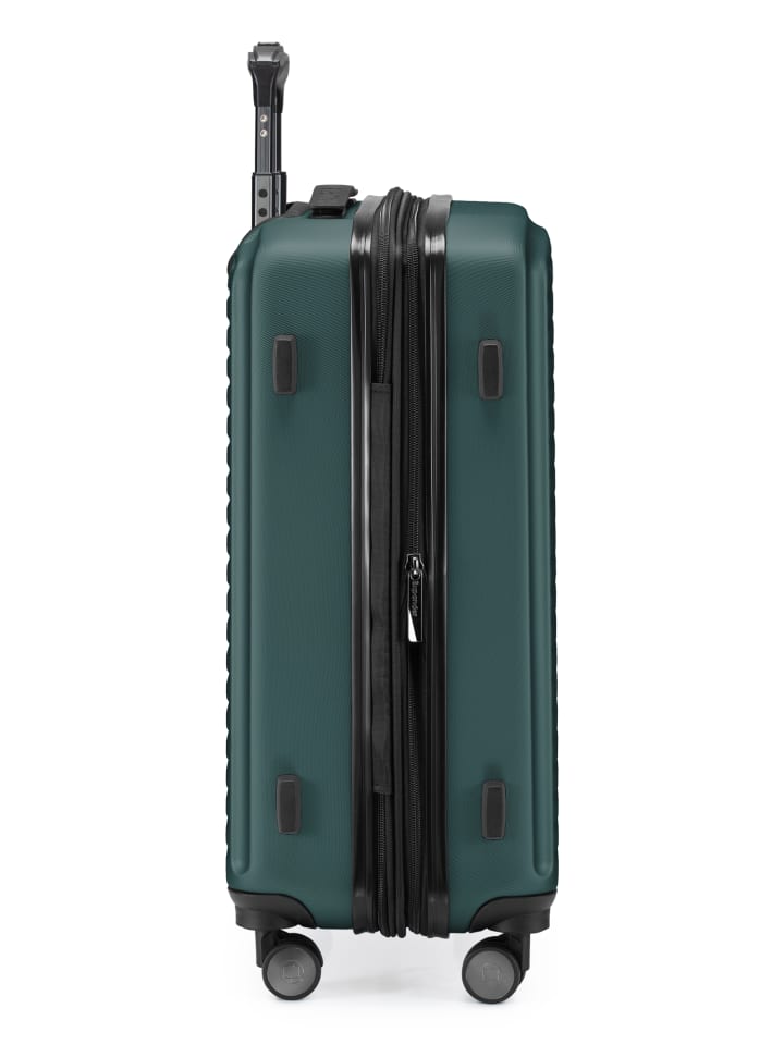Hauptstadtkoffer Mitte - Handgepäck Bordgepäck-Trolley Koffer, TSA, in Waldgrün günstig kaufen S