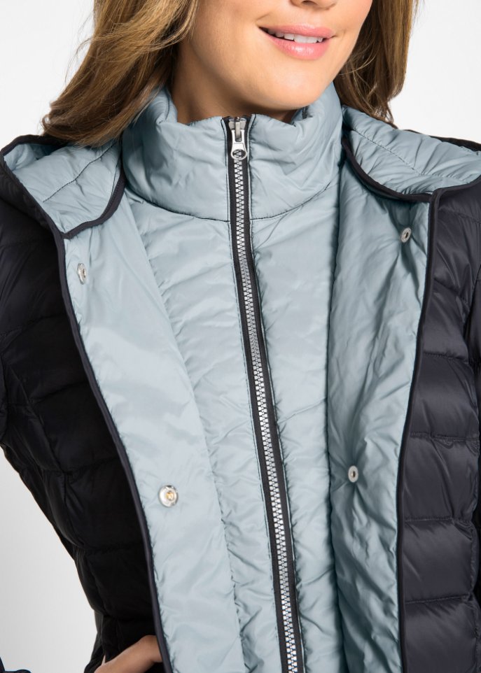 Daunenjacke in 2-in-1 Optik