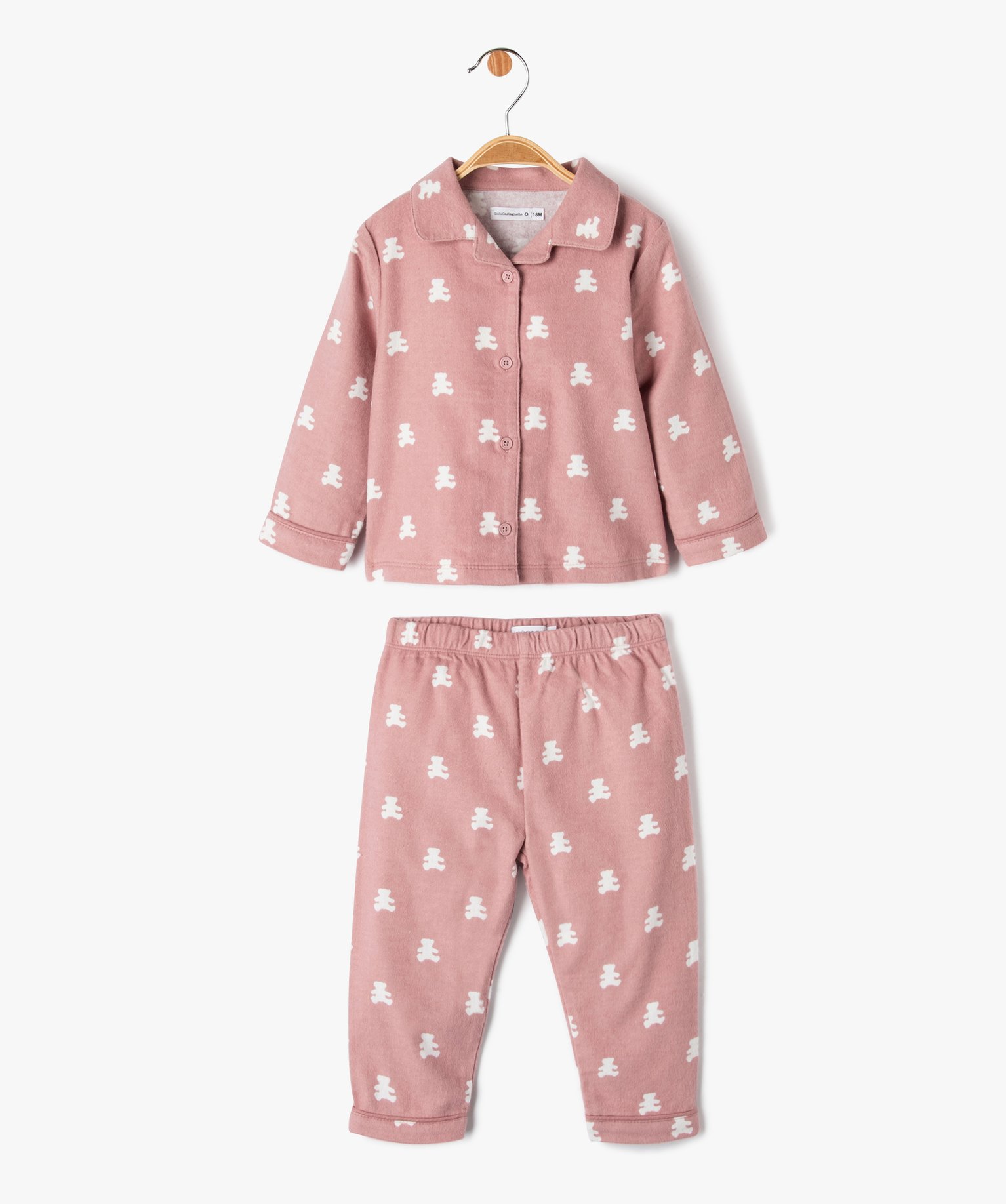 Ensemble pyjama et robe de chambre bébé fille- LuluCastagn... rose | GEMO