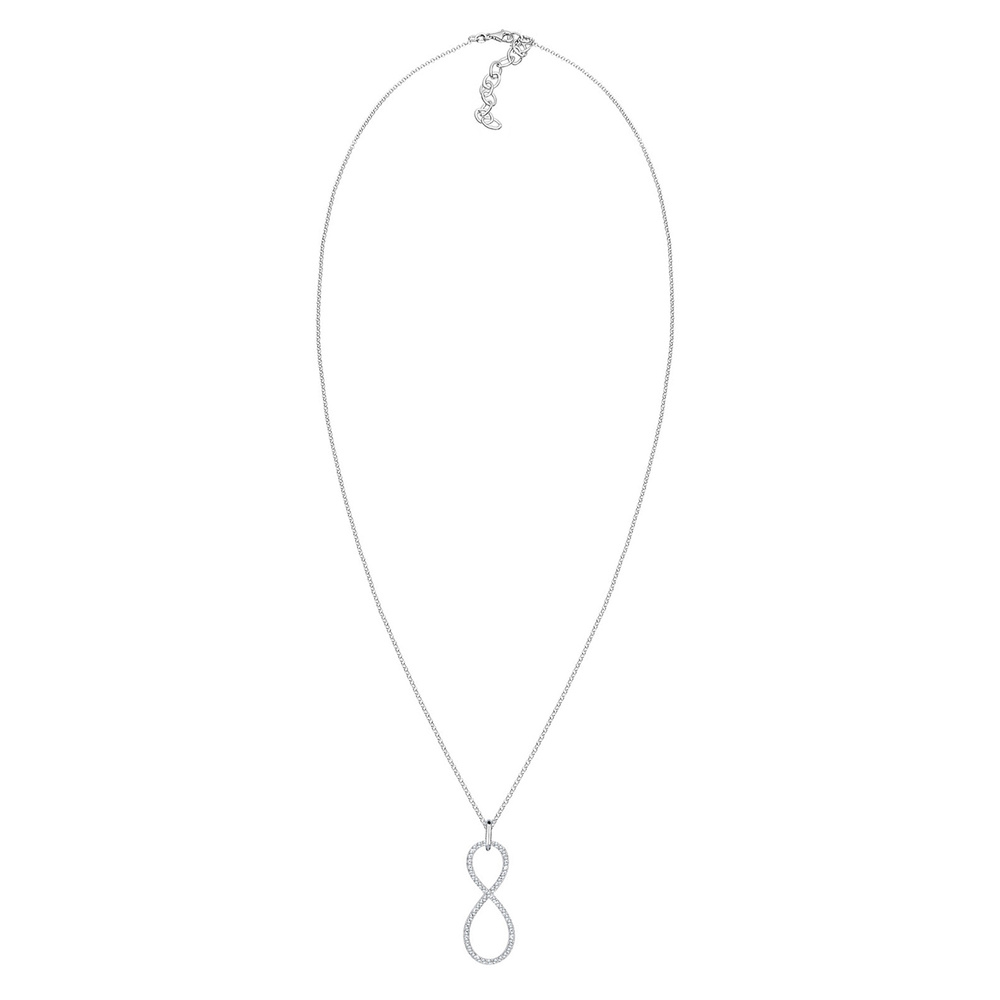 Elli PREMIUM Elli PREMIUM Collier Femme Symbole Infinité de Cristal - (925/1000) Argent collier