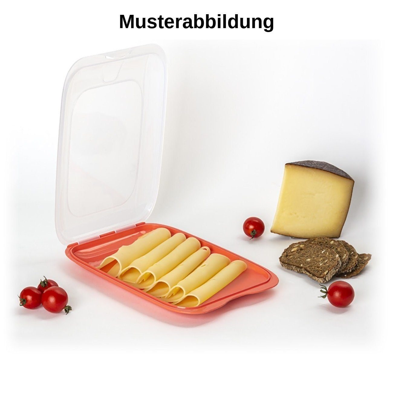 Engelland Frischhaltedose Aufschnittdosen, Kühlschrankbox, Kunststoff, Kunststoff, (Vorteils-Set, 6-tlg., mit transparentem Deckel), stapelbar, platzsparend, Ordnung im Kühlschrank, Organizer, Stapelbox