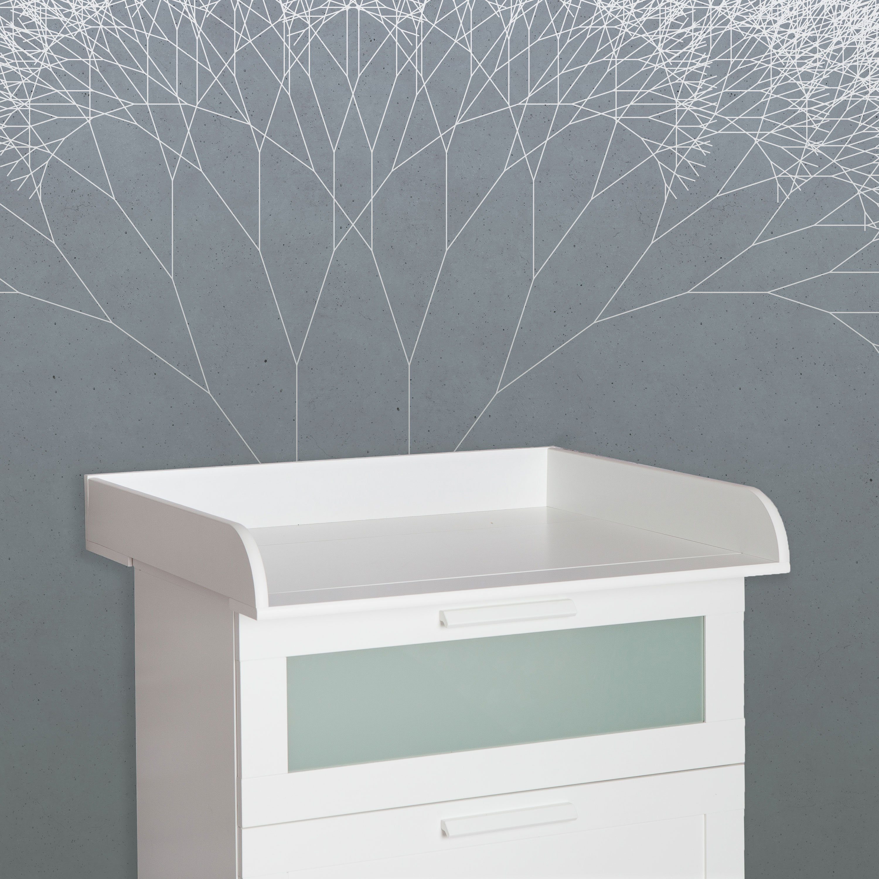 Puckdaddy GmbH Wickelaufsatz Fridolin 78x11x70cm für IKEA Brimnes Kommoden