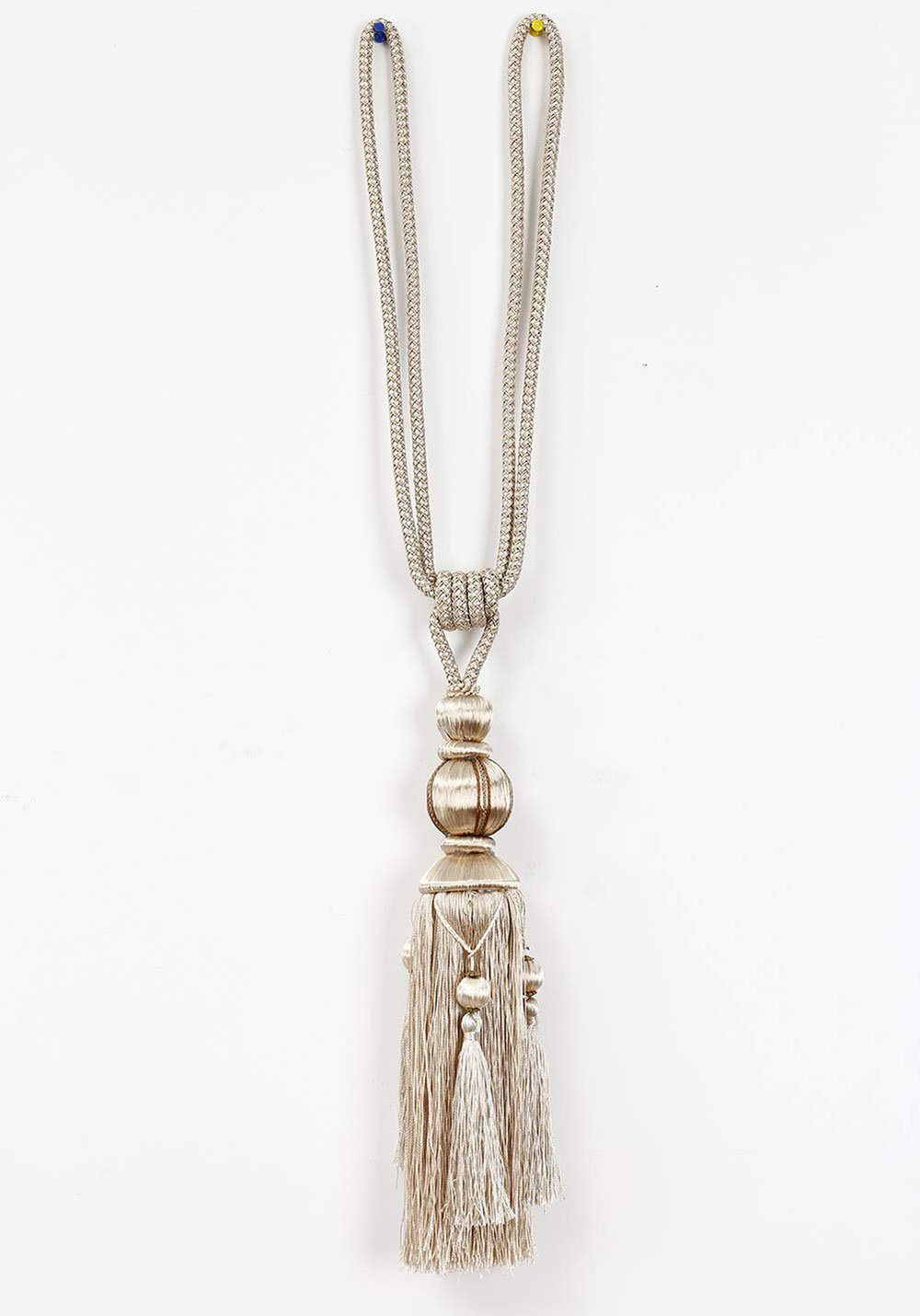 Raffhalter Vorhang-Krawatten aus Seil handgefertigt Quaste,Gold, Sarfly, (2-tlg)