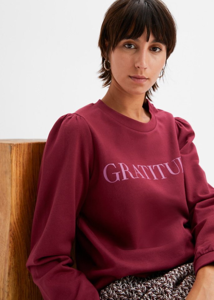 Sweatshirt mit Puffärmel
