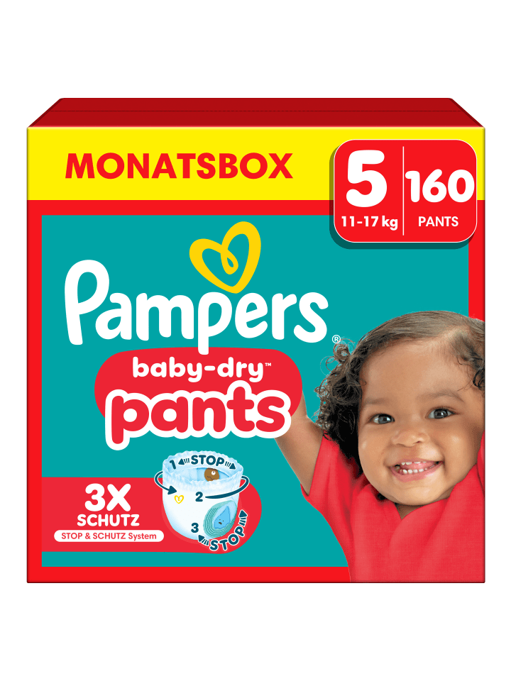 Pampers Pampers Baby-Dry Pants Größe 5, 160 Windeln, 11kg-17kg günstig kaufen 5
