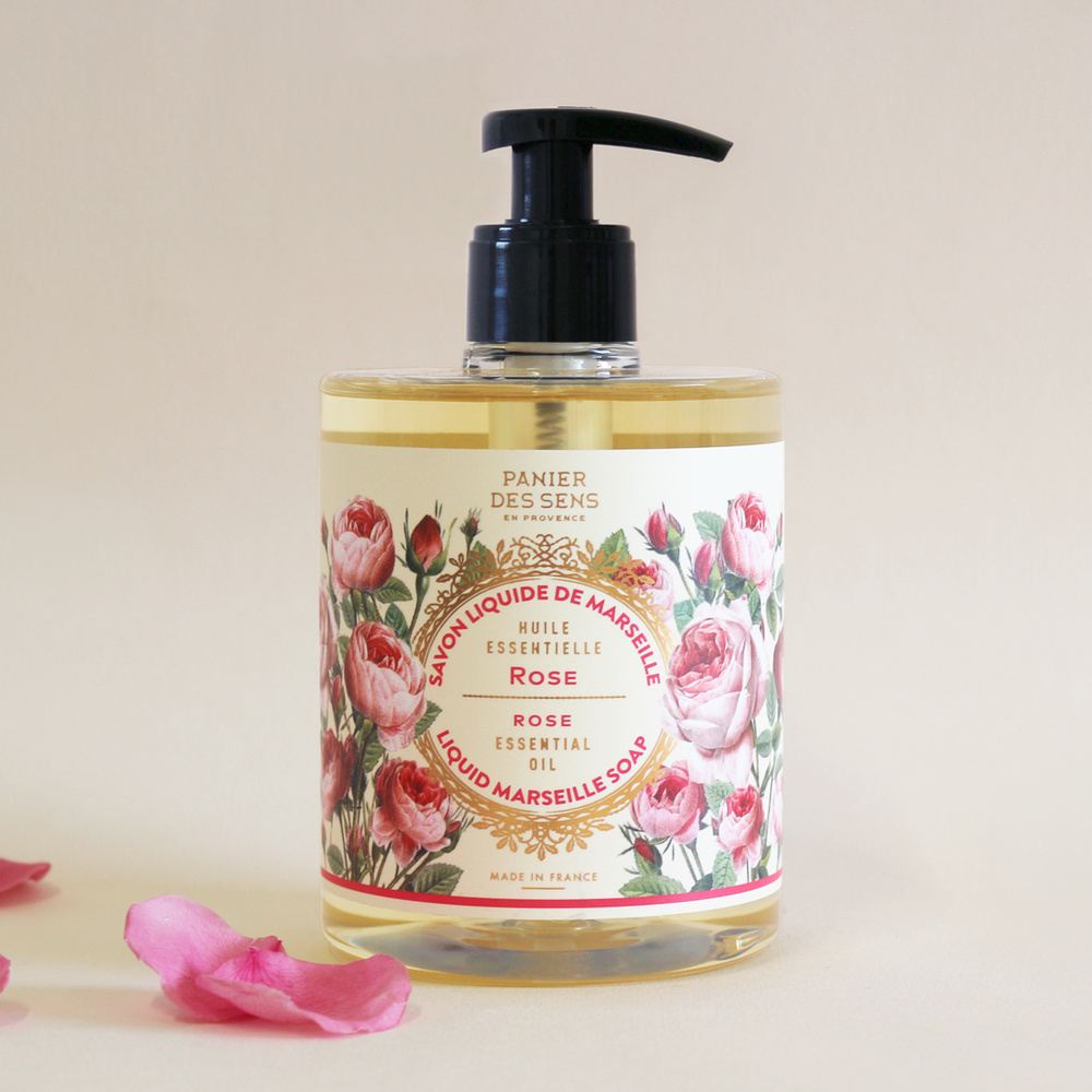 Panier des Sens Rose Régénérante Savon Liquide de Marseille