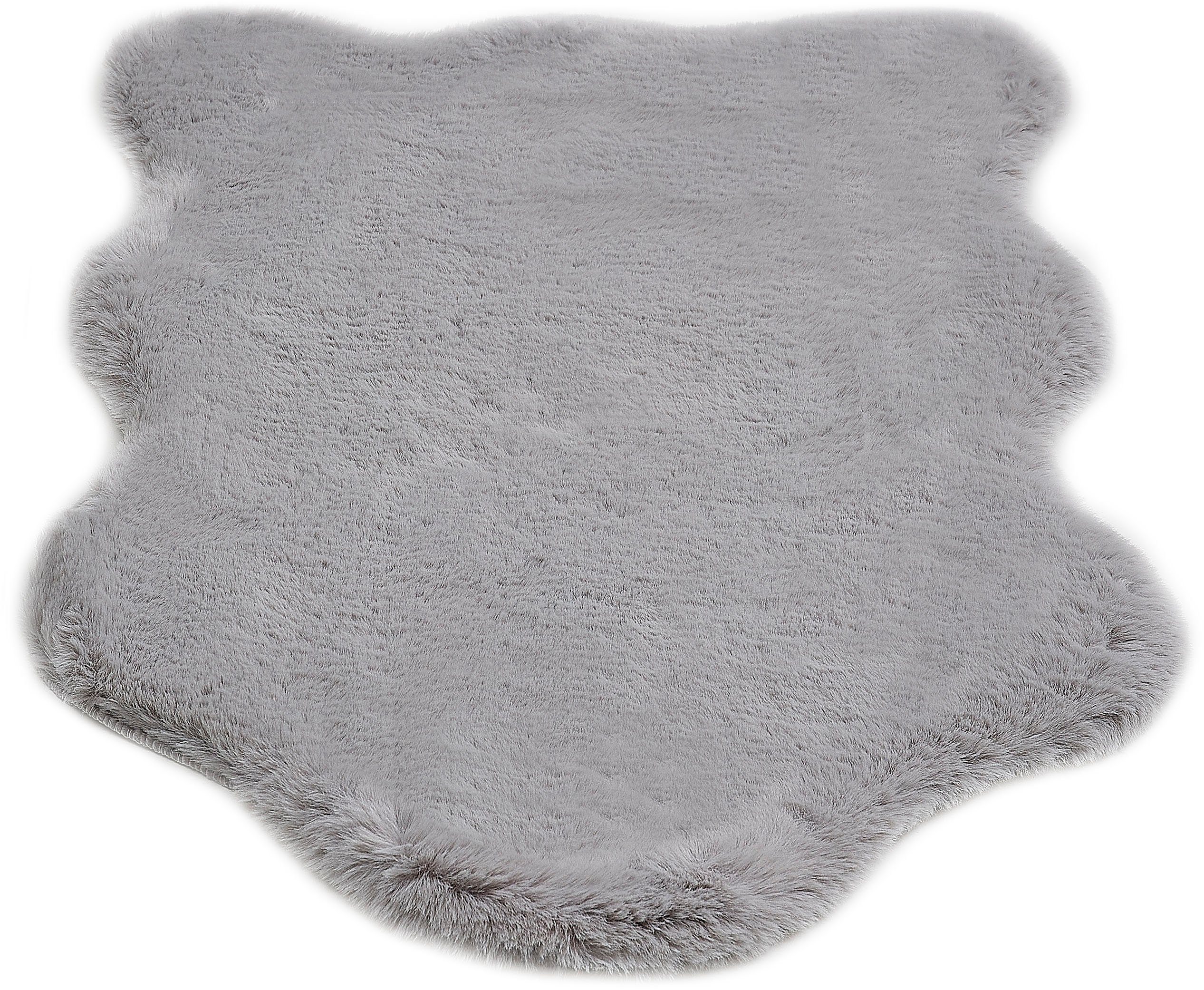 Fellteppich Novara, LUXOR living, fellförmig, Höhe: 30 mm, Kunstfell, Kaninchenfell-Haptik, besonders weicher Hochflor, waschbar
