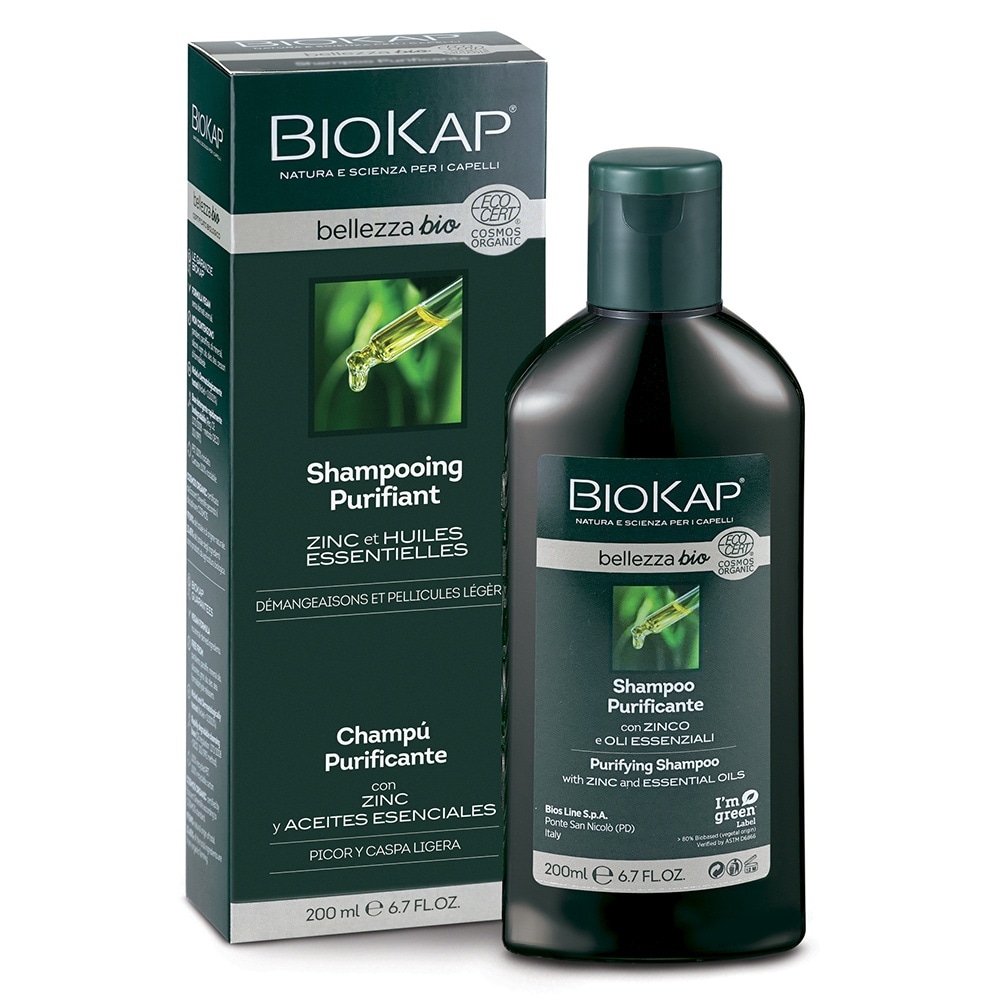 biokap SHAMPOOING PURIFIANT BELLEZZA BIO SHAMPOOING BIO ANTIPELLICULAIRE