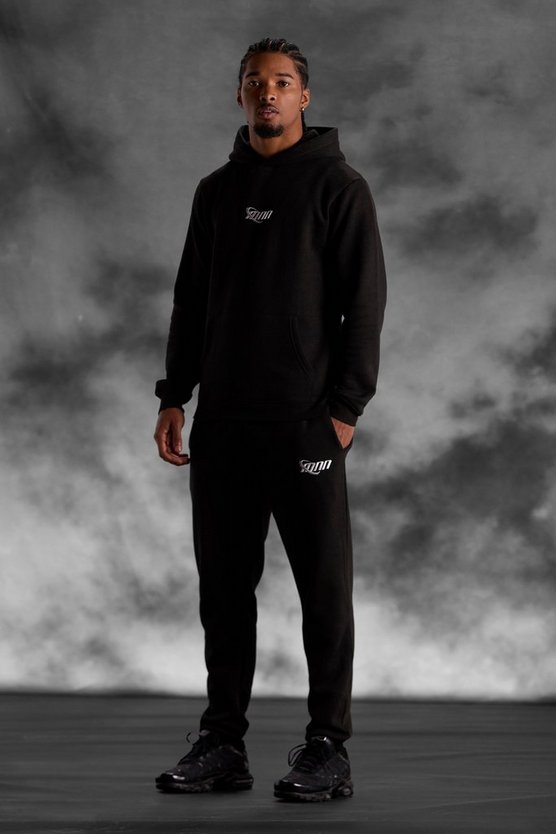 Man Slim-Fit Trainingsanzug mit Kapuze