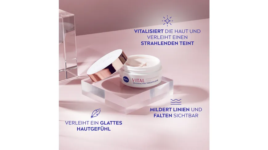 NIVEA Vital Strahlender Teint Reichhaltige Tagespflege Reife Haut 50 ml