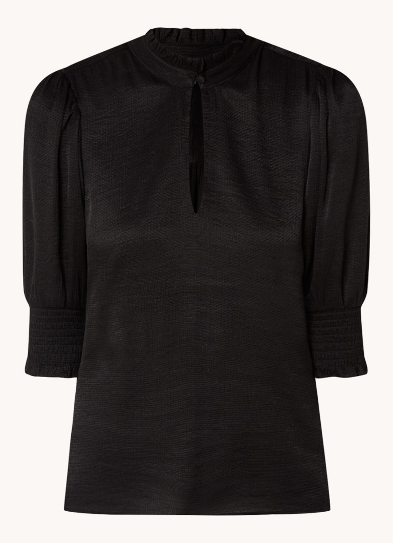 Dante 6 Feline top with puff sleeves and keyhole