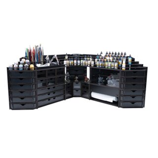 Black Paint Rack: Farbregal ausziehbar (Tribüne)