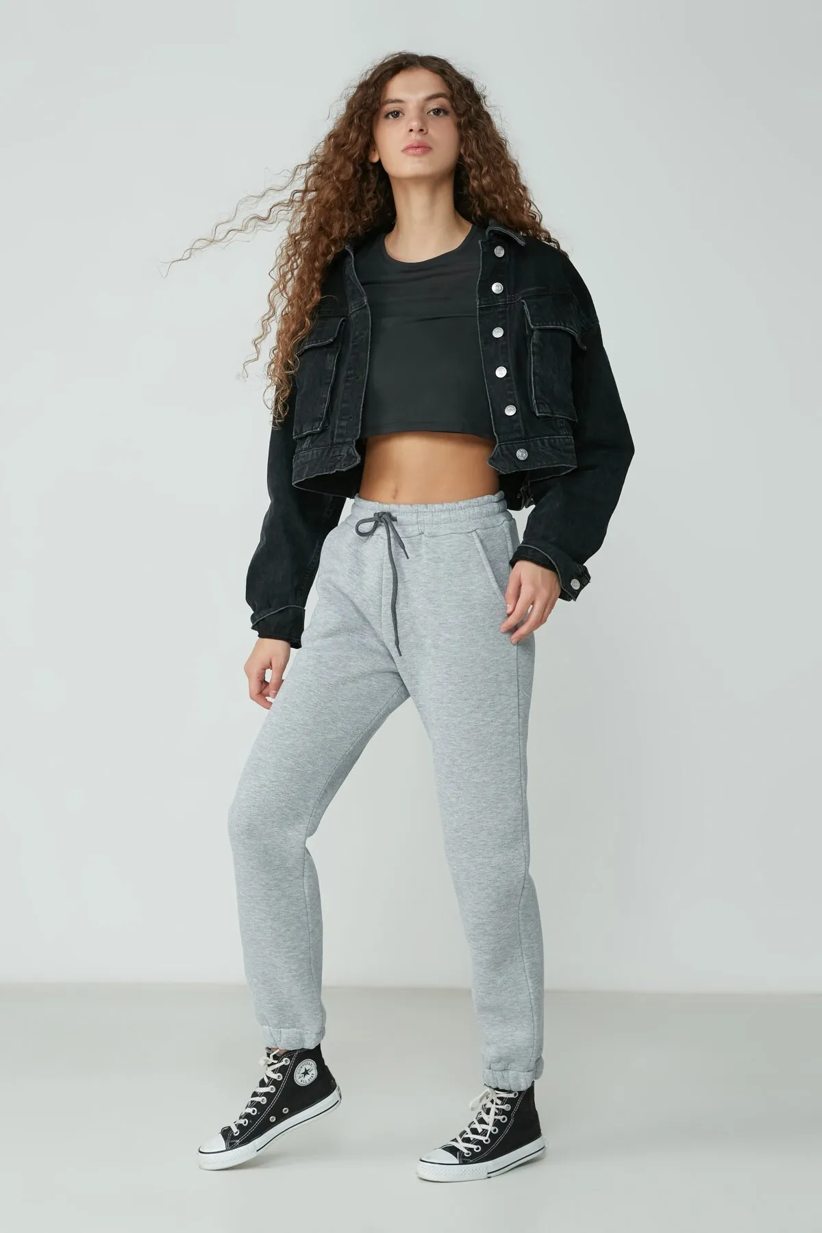 C&City  Basic Jogger-Jogginghose 902 Grau