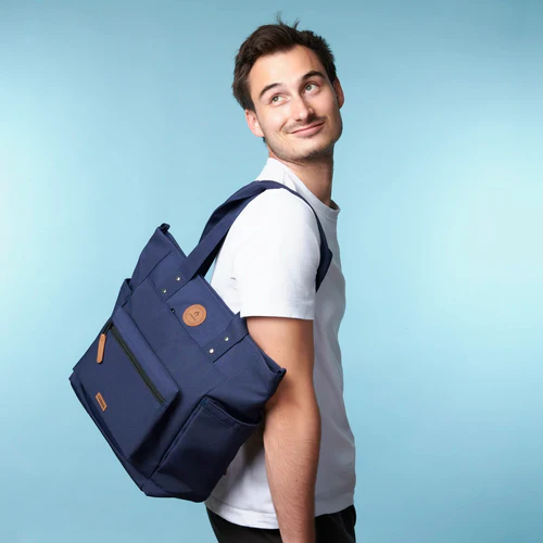 Tote Bag Adventurer Reykjavik navy blue