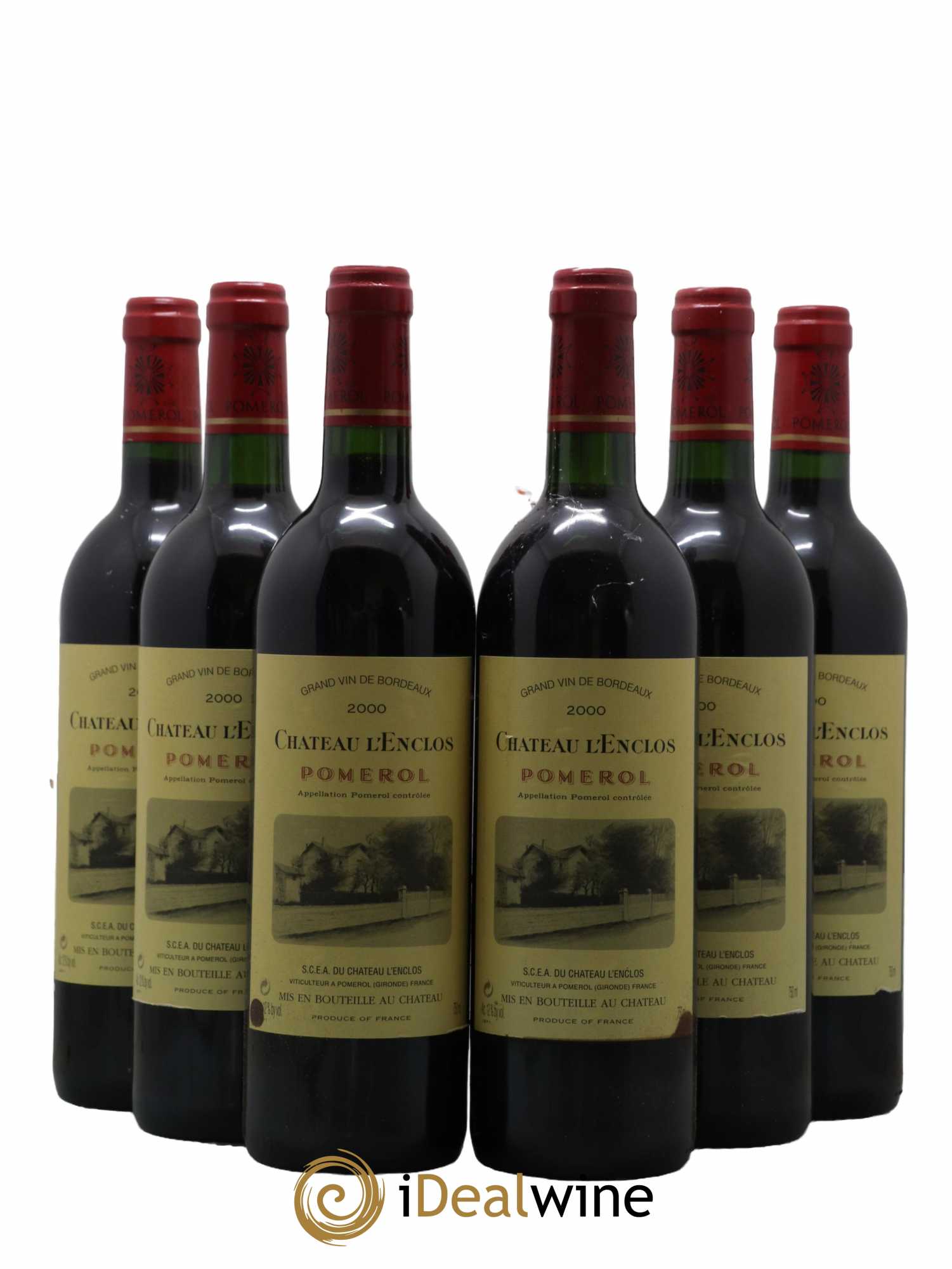 Château l'Enclos  2000 - Lot de 6 Bouteilles