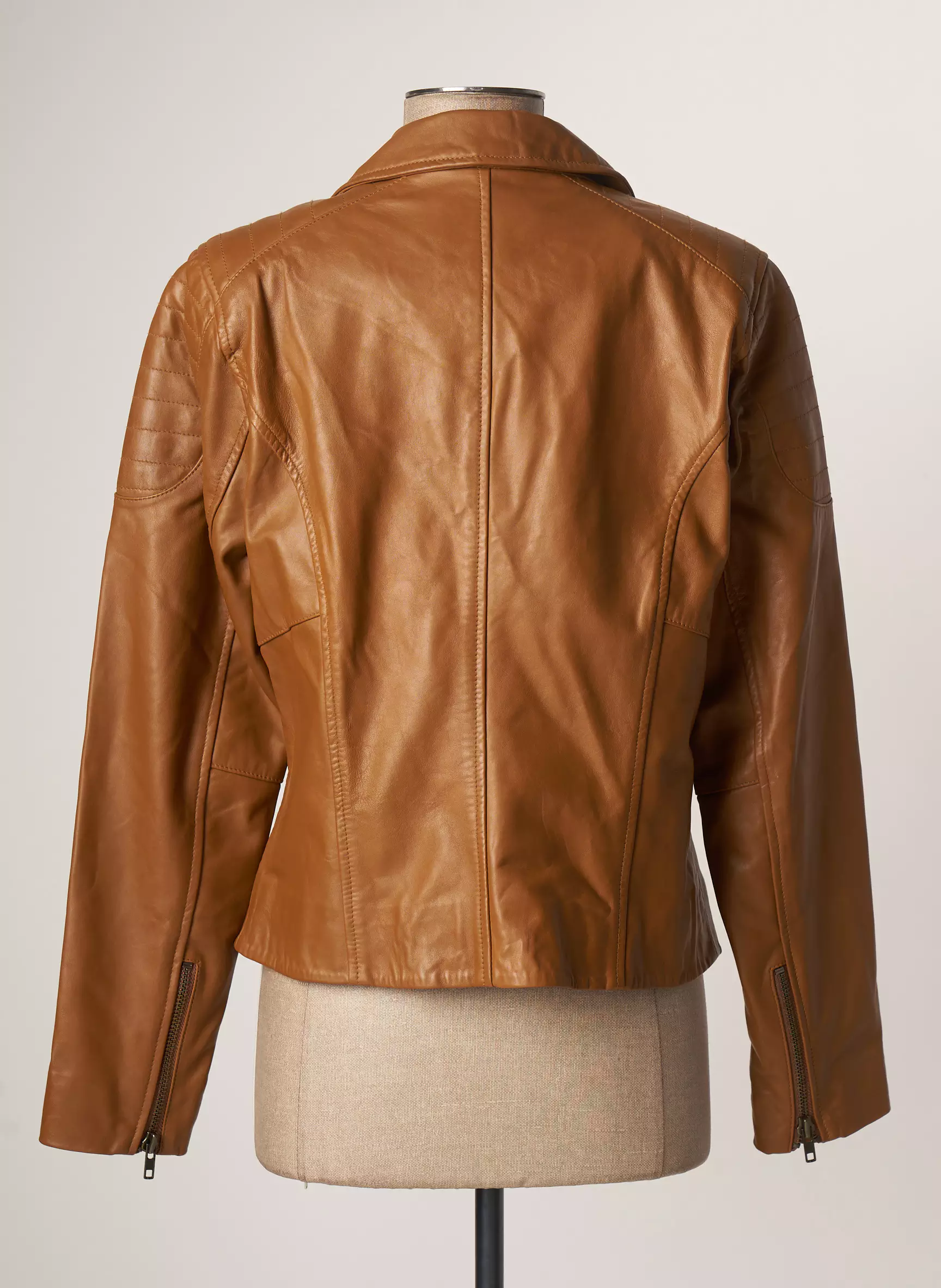 Numph Vestecuir Femme couleur marron