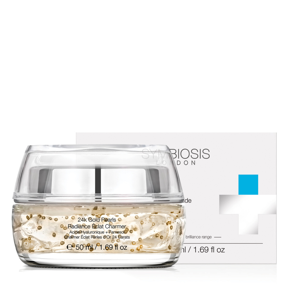 symbiosis [Acide Hyaluronique + Niacinamide] Éclat Charmer Perles d'Or 24 Carats Main & Corps