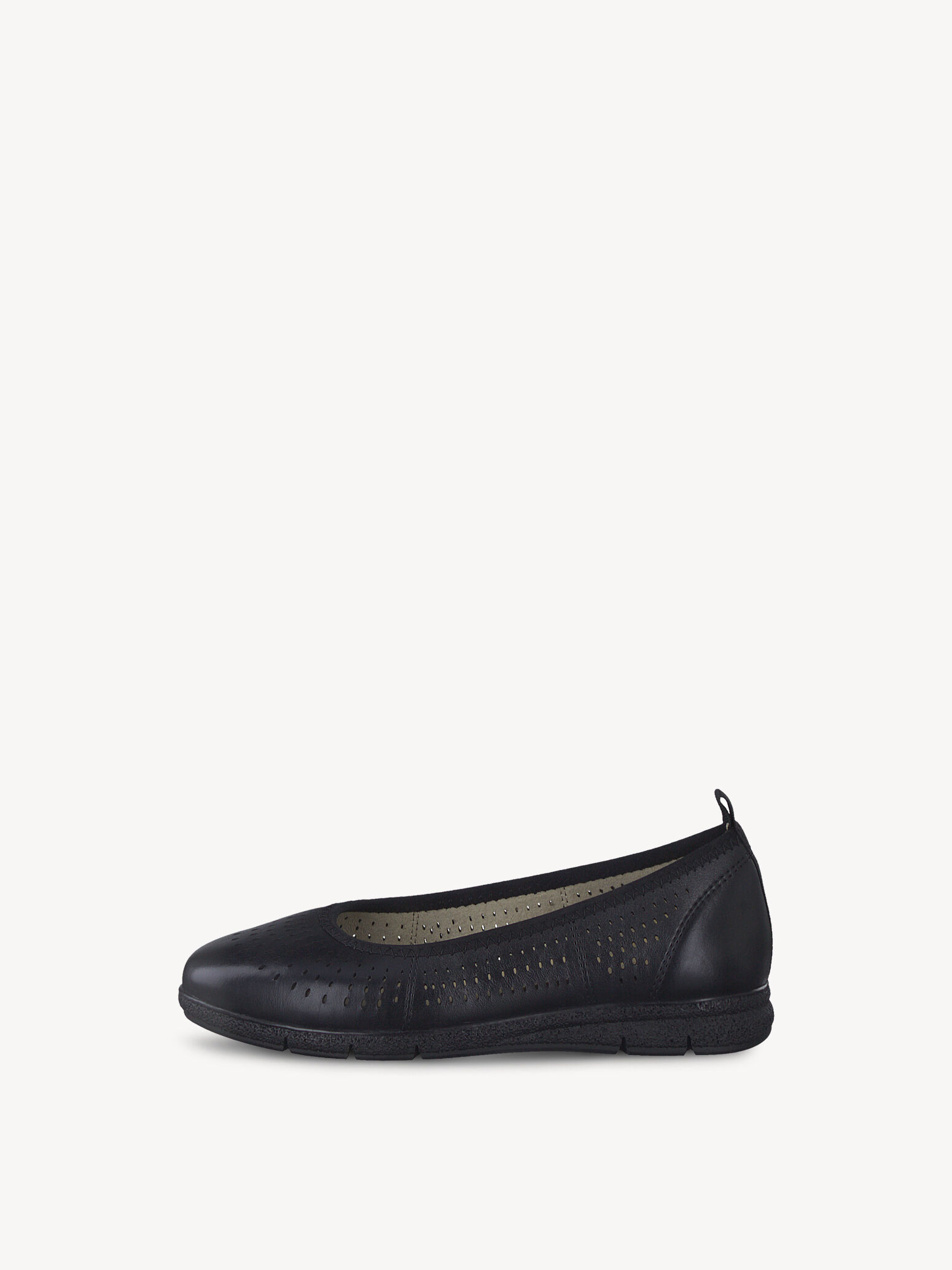 Ballerine en cuir - noir