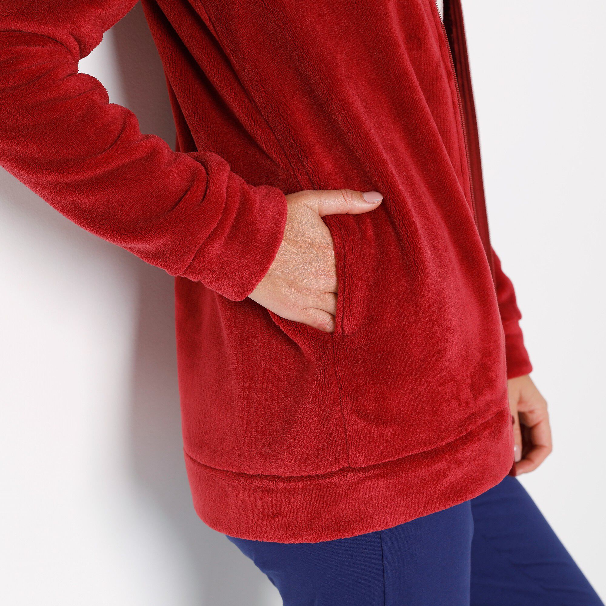 Ensemble 3 pièces, pyjama et veste zippée polaire