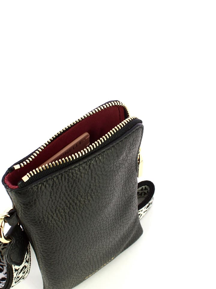 COCCINELLE Leder-Handytasche in Schwarz - (B)10 x (H)18 x (T)2 cm günstig kaufen onesize