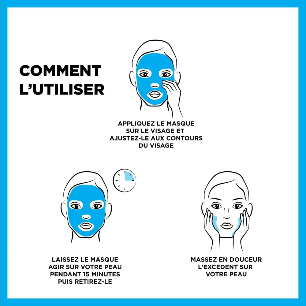 garnier Collection 5 masques - soin visage/yeux- éclat, repulpant, anti-fatigue Masques tissus