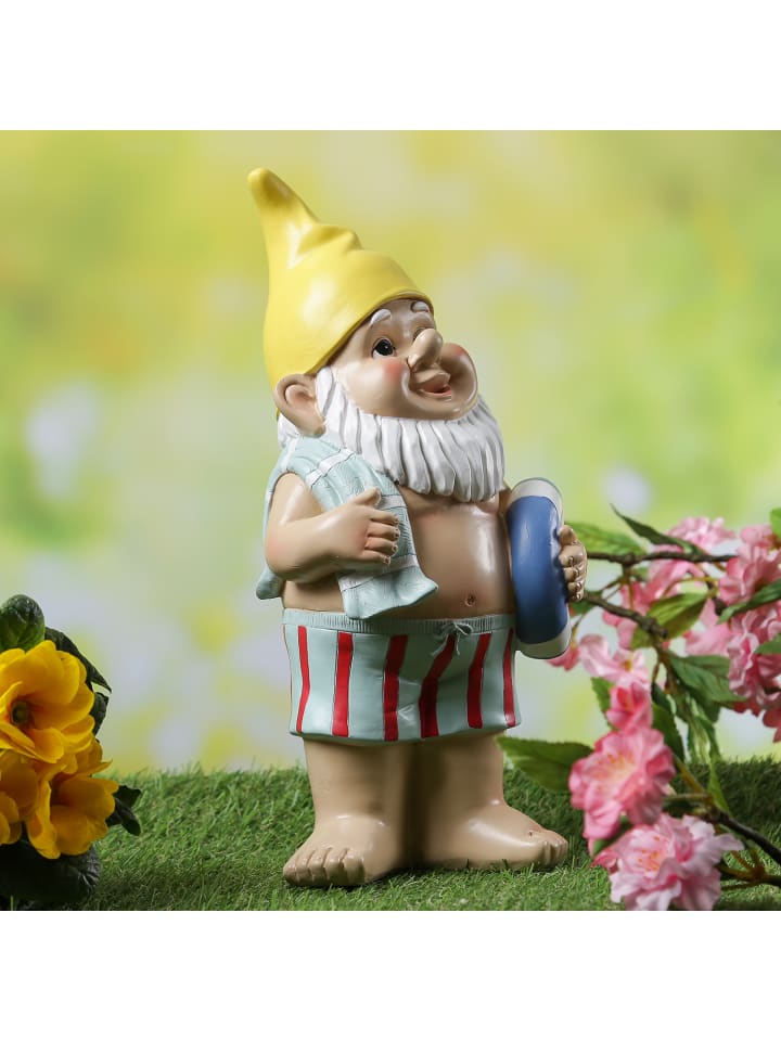 MARELIDA Gartnzwerg BERT im Badeanzug Gartenfigur H: 30cm in bunt günstig kaufen onesize