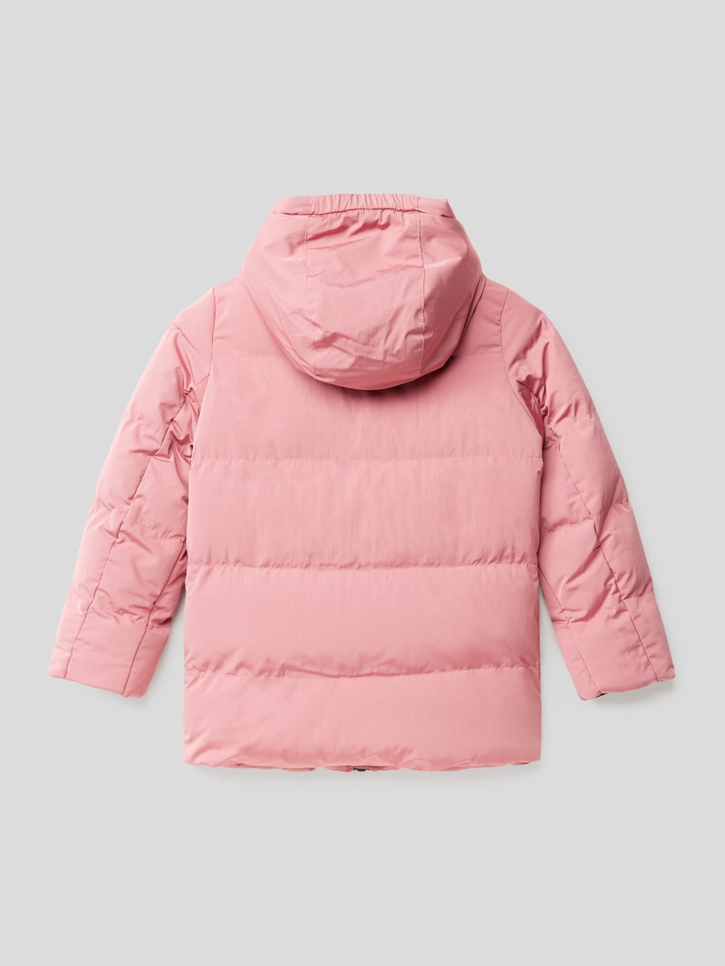 Steppjacke mit Label-Patch Modell 'Kyara' in rosa