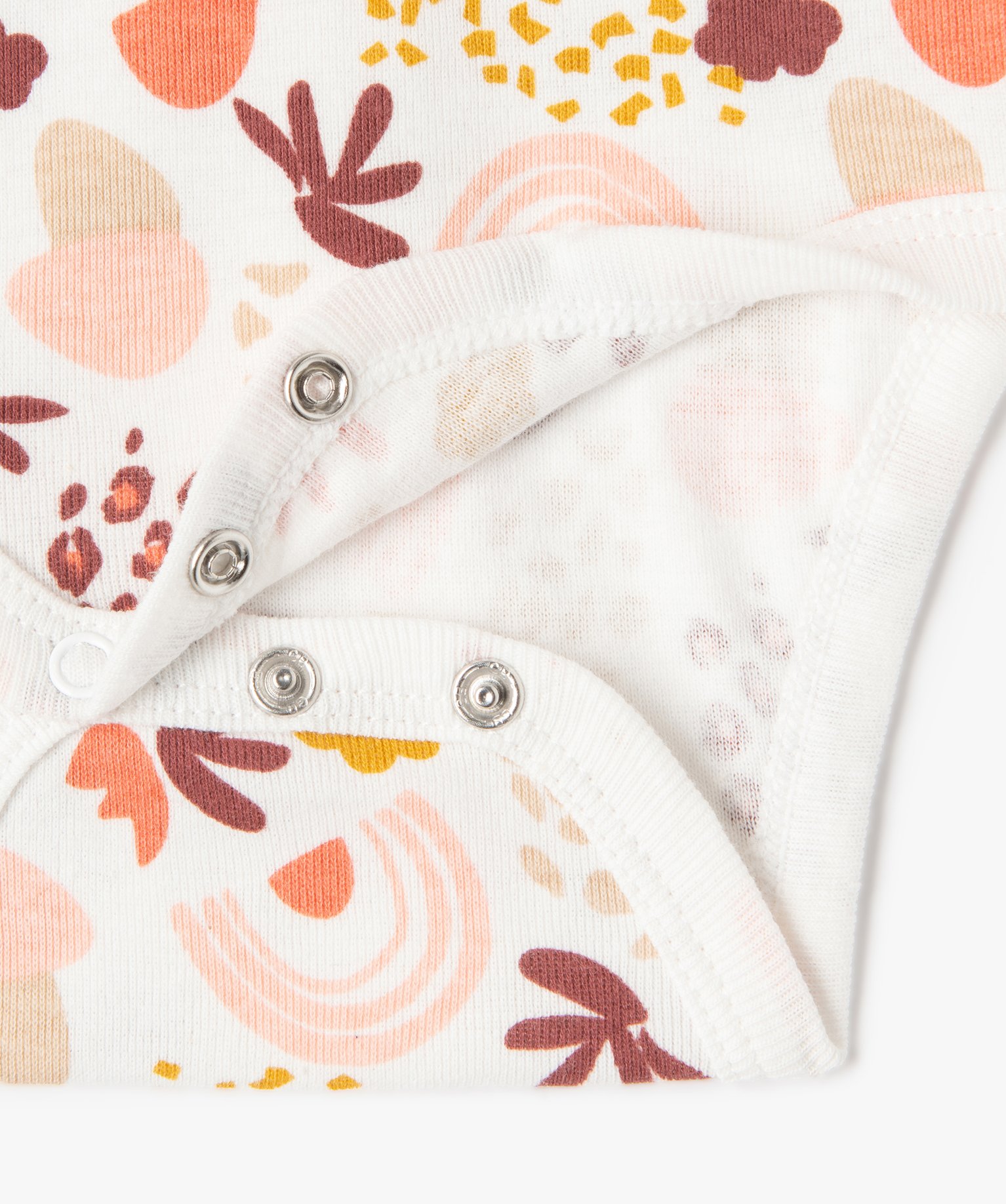 Body bébé à manches longues et motifs (lot de 3) ecru | GEMO