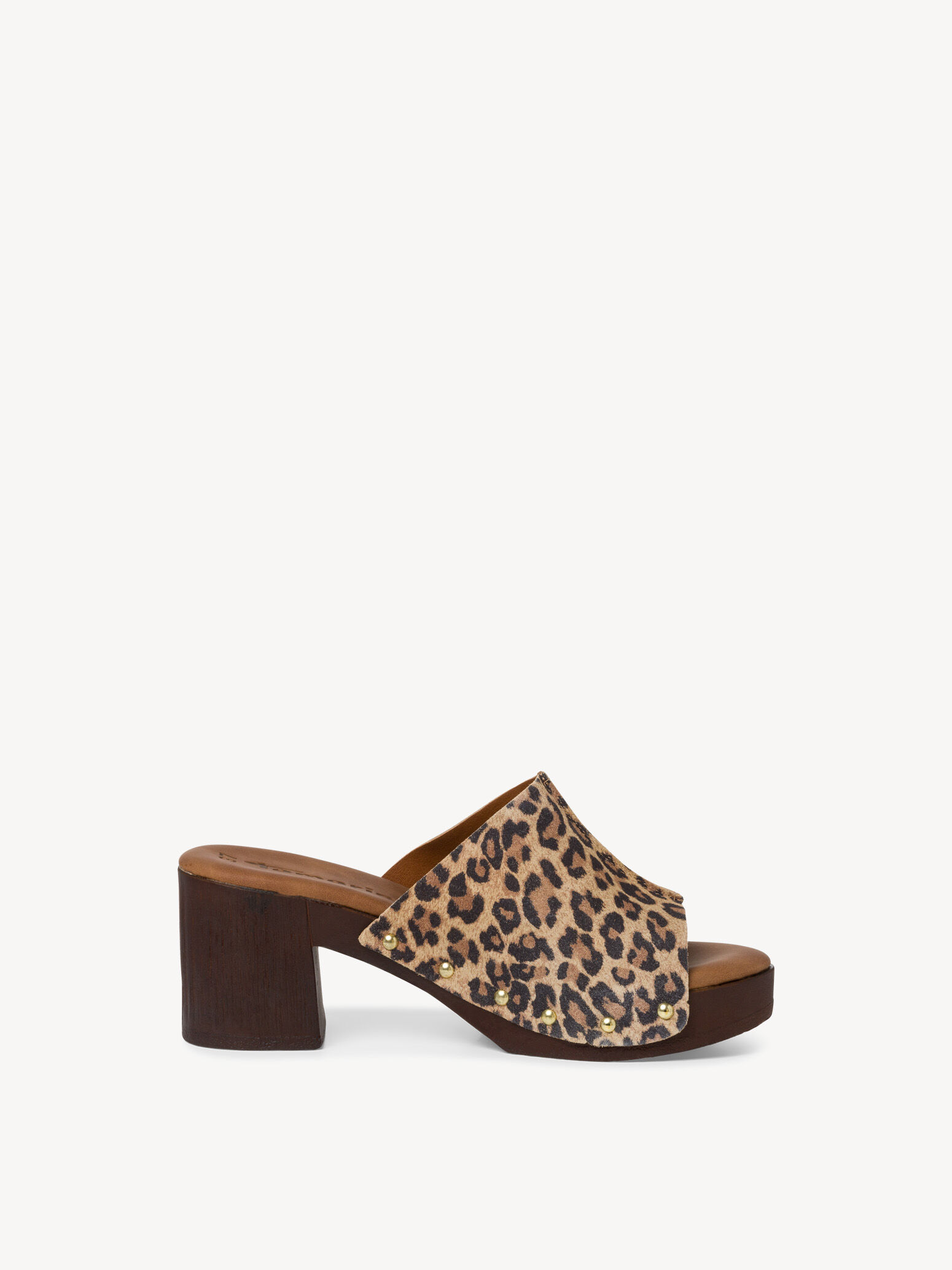 Mule en cuir - marron