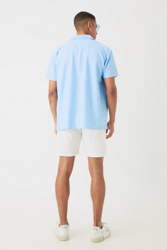 Oversize Hemd mit Blumen-Detail