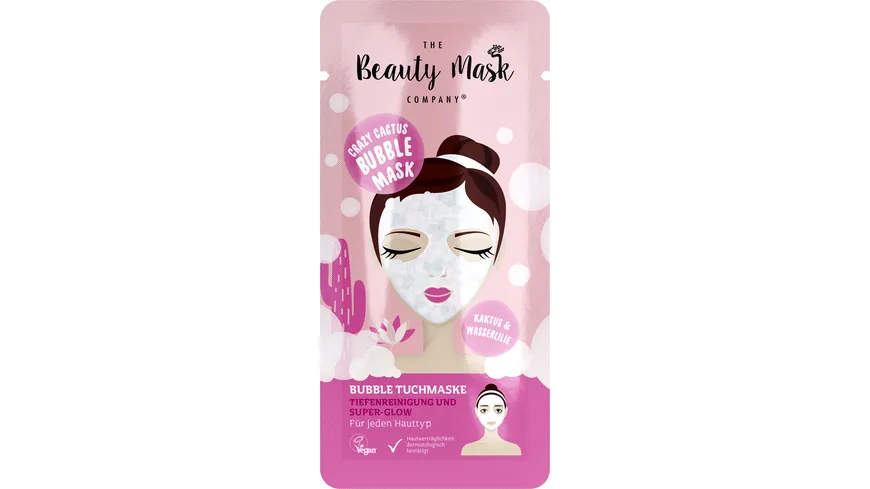 The Beauty Mask Company Bubble Tuchmaske Crazy Cactus