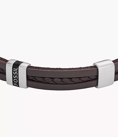 Fossil Armband Leather Essentials Leder braun