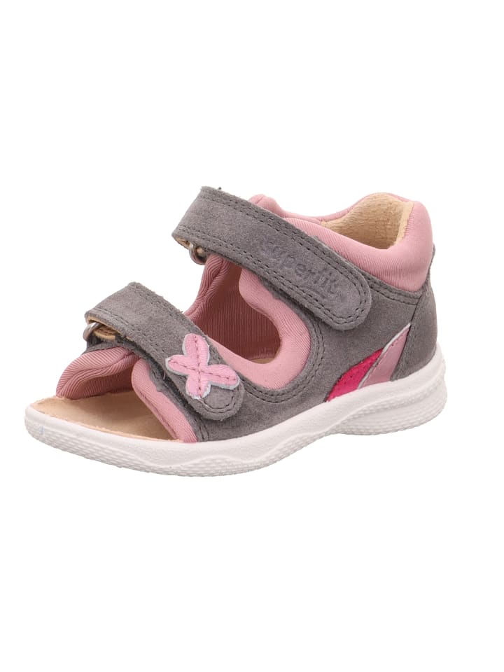 superfit Lauflernsandale POLLY in Grau/Rosa günstig kaufen