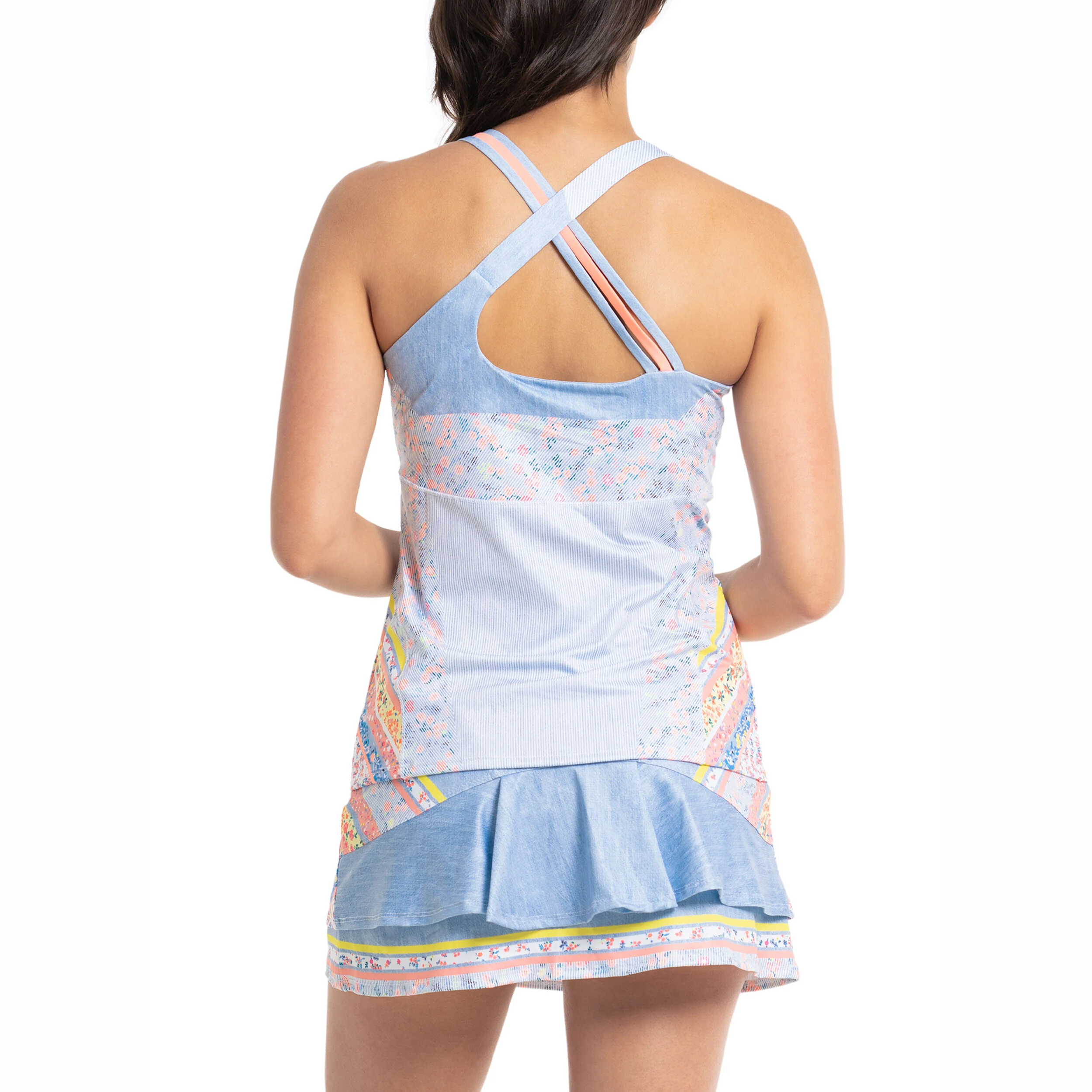 Liberty In Love With Bra Tank-Top Damen - Hellblau, Mehrfarbig