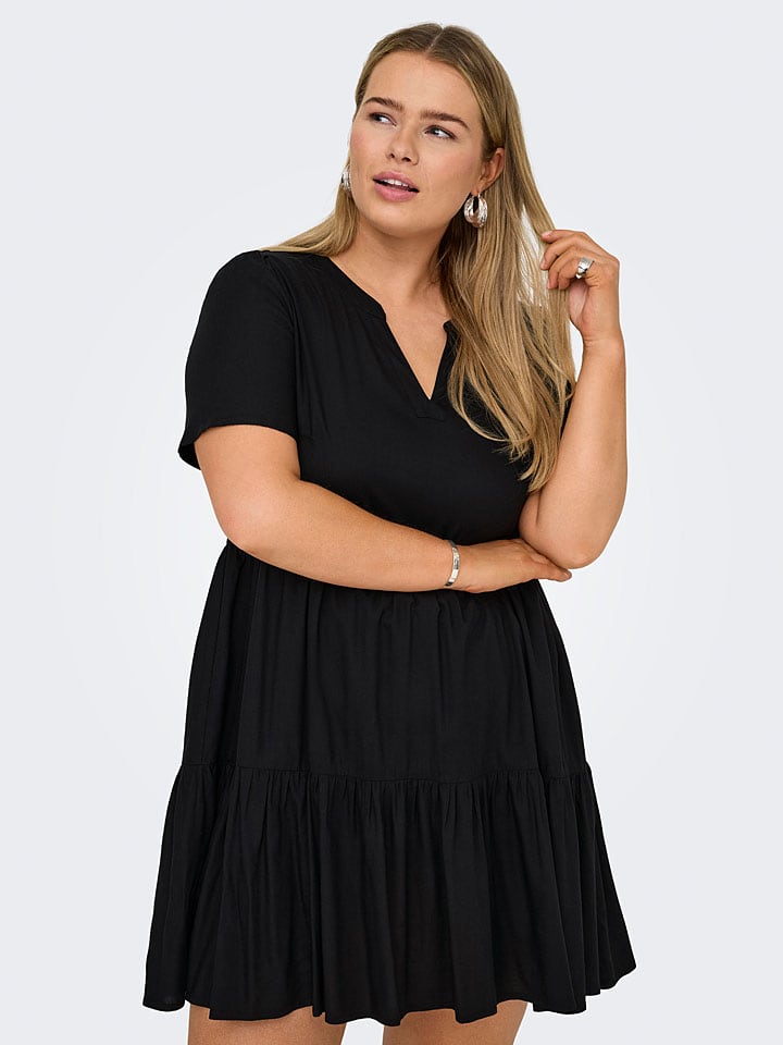 ONLY Carmakoma Kleid in Schwarz günstig kaufen