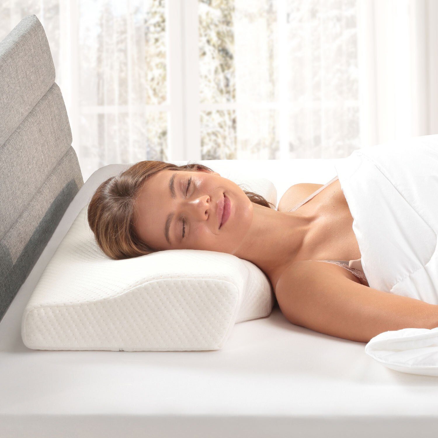 Bestschlaf Anti-Schnarch Kissen Visko, ergonomisches Design