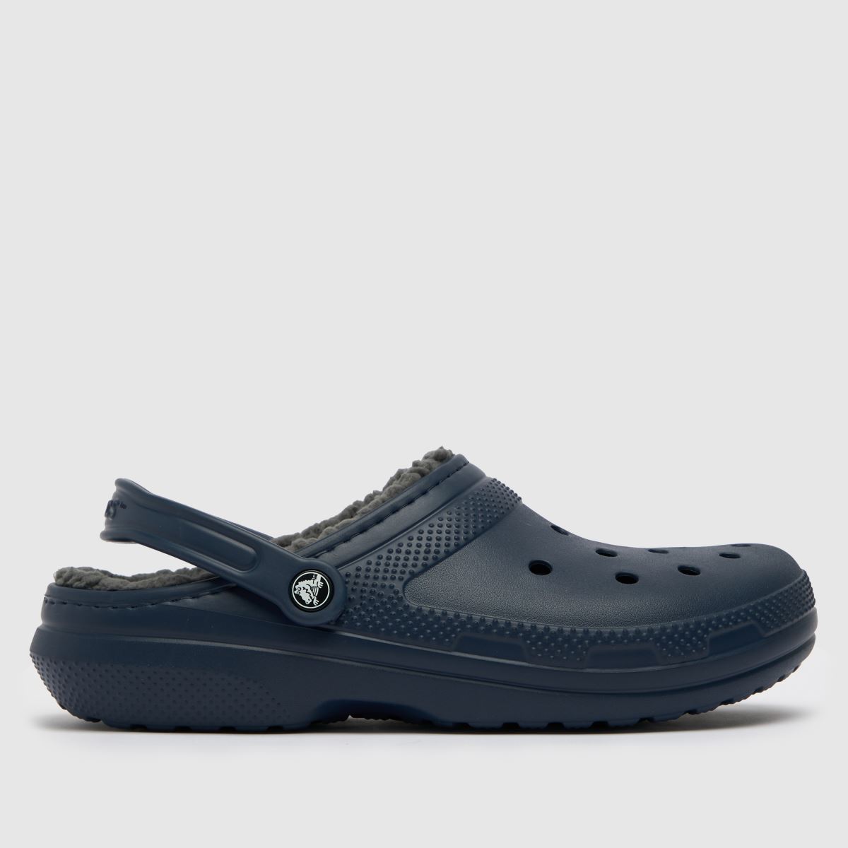 Crocs klasszikus bélelt klumpa szandál sötétkék színben