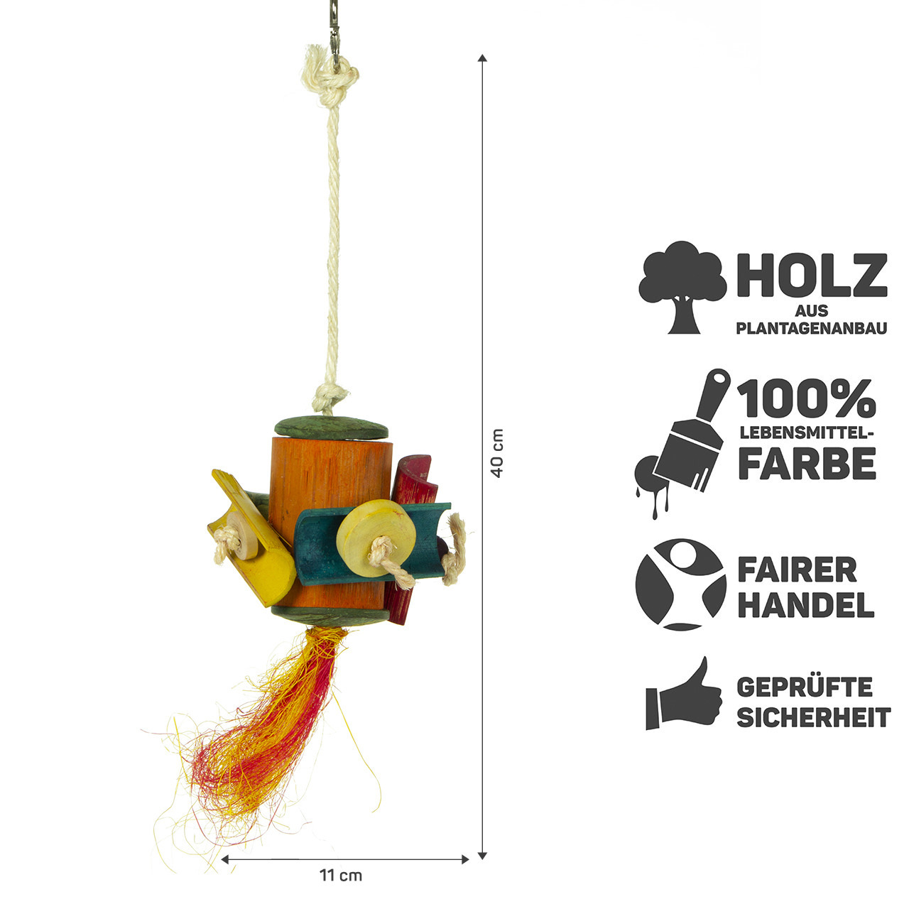 HappyBird Spielzeug HappyBird Schredderspielzeug New Primrose