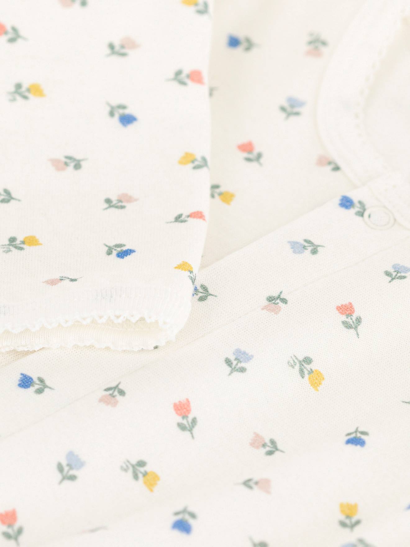 Bodyjama en coton bio PETIT BATEAU blanc
