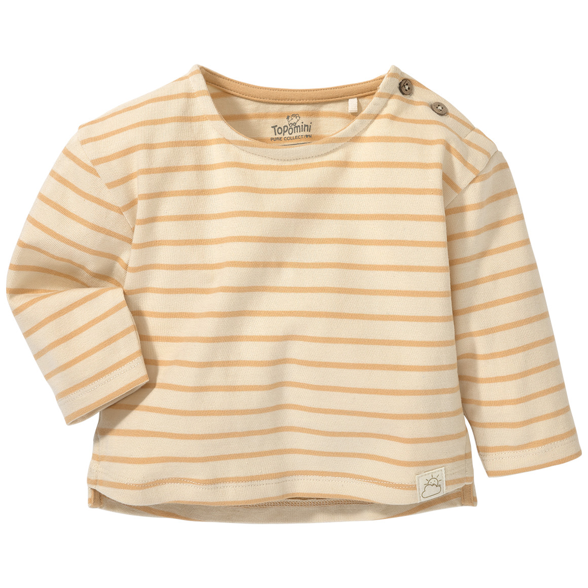 Newborn Langarmshirt aus Bio-Baumwolle