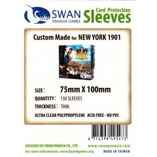 Swan Panasia Kartenhüllen 75mm x 100mm dünn (150)