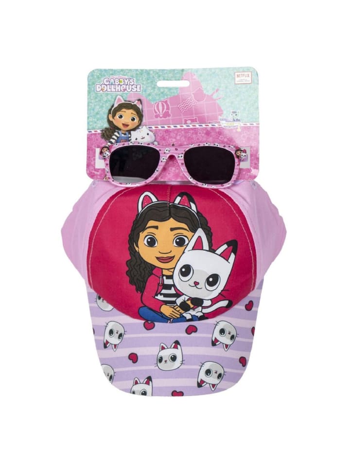 Gabby's Dollhouse Cap & Sonnenbrille – Perfektes Set für Mädchen in Pink günstig kaufen onesize