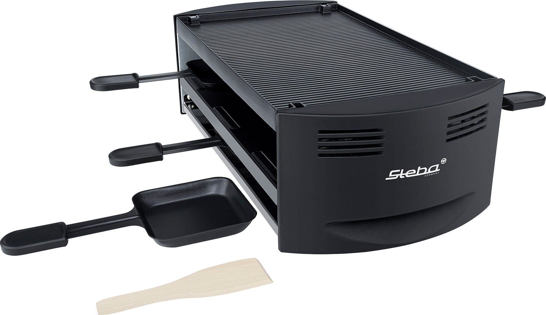 Steba Raclette RC 6 BAKE & GRILL, 6 Raclettepfännchen, 1500 W